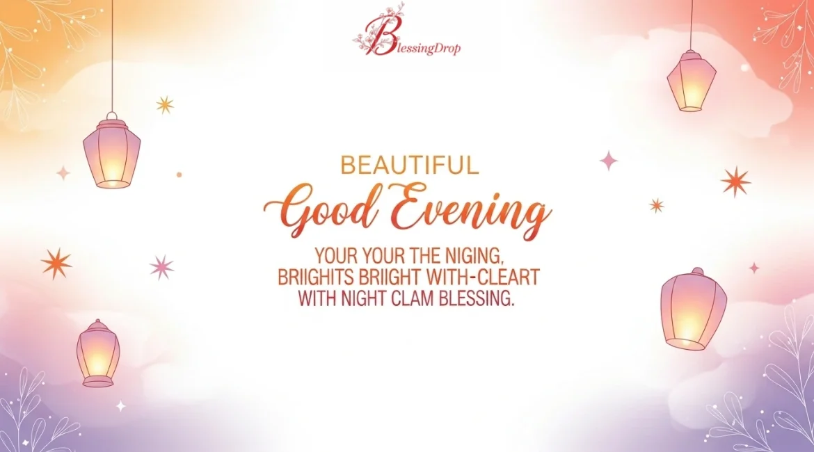 80+ Beautiful Good Evening Blessings, Images, and Quotes to Brighten Your Night