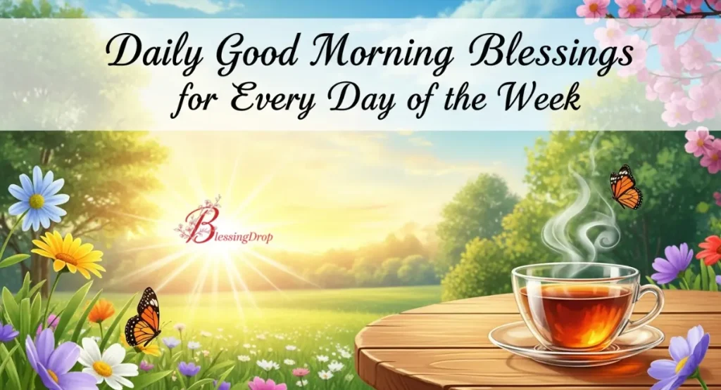 Daily Good Morning Blessings for Every Day of the Week