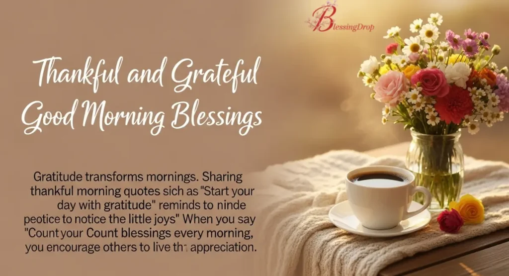 Thankful and Grateful Good Morning Blessings