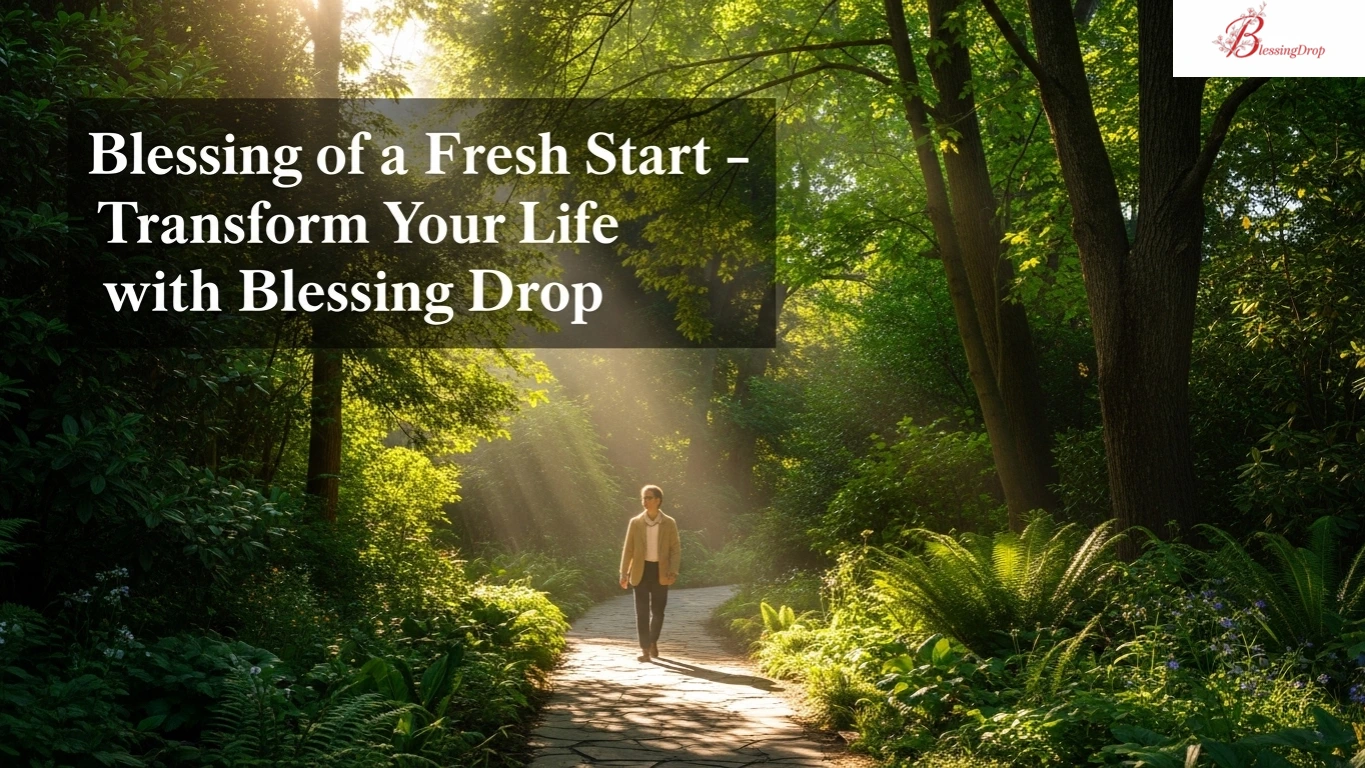 Blessing of a Fresh Start – Transform Your Life with Blessing Drop