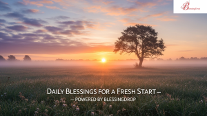 Daily Blessings for a Fresh Start — Powered by BlessingDrop