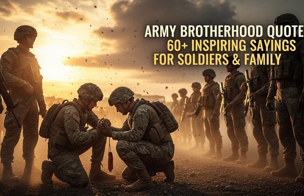 Army Brotherhood Quotes: 60+ Inspiring Sayings for Soldiers & Family